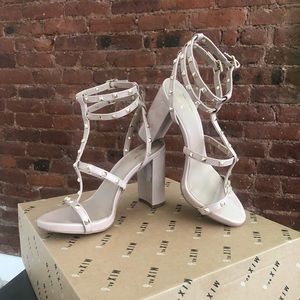 Mix No. 6 studded nude heels